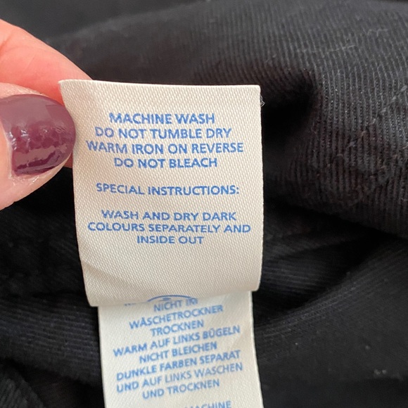 Boden Women's Black‎ Denim Long Sleeve Dress w Belt Size 2R EUC - Picture 8 of 10